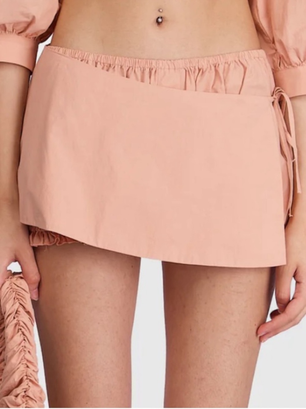 My Mum Made It Wrap Bloomer Shorts Peach